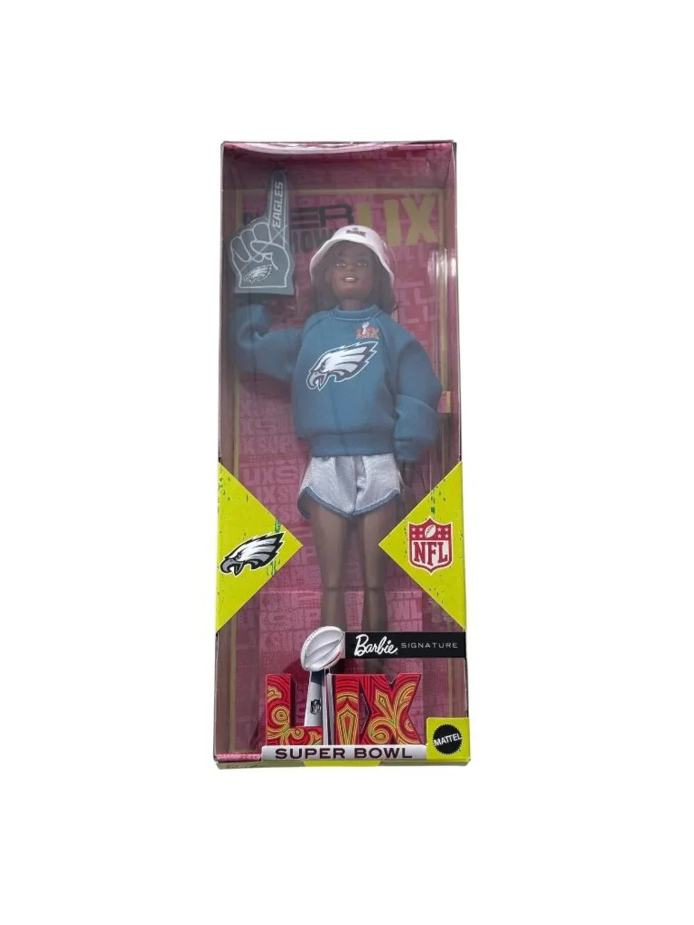 Barbie Signature Super Bowl LIX Champions  Eagles NFL Doll Mattel JKG63-New!